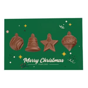 Set of chocolates Christmas Card With Baubles