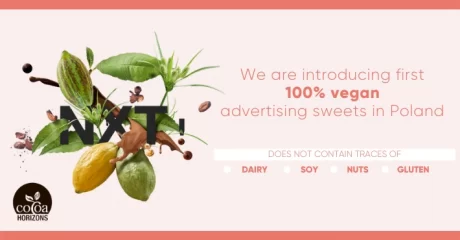 We are introducing first 100% vegan advertising sweets in Poland